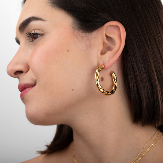 Pendientes Trenz Acero