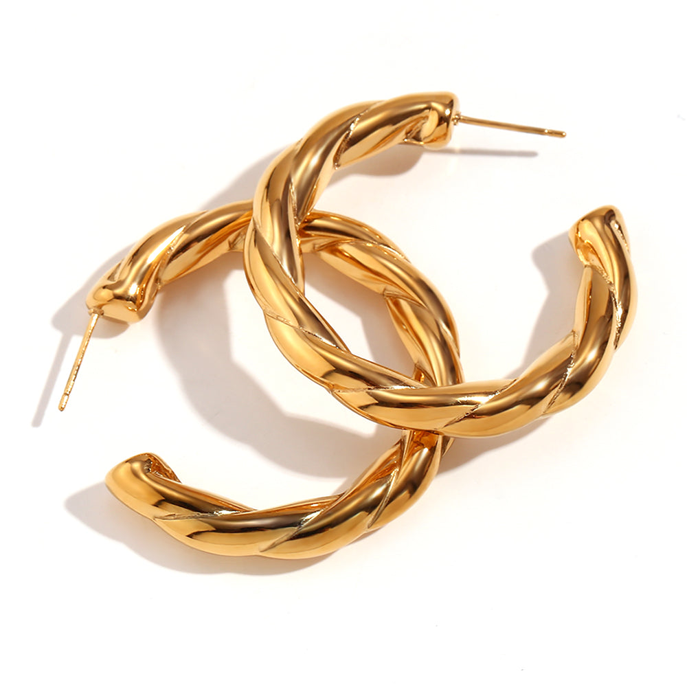 Pendientes Trenz Acero