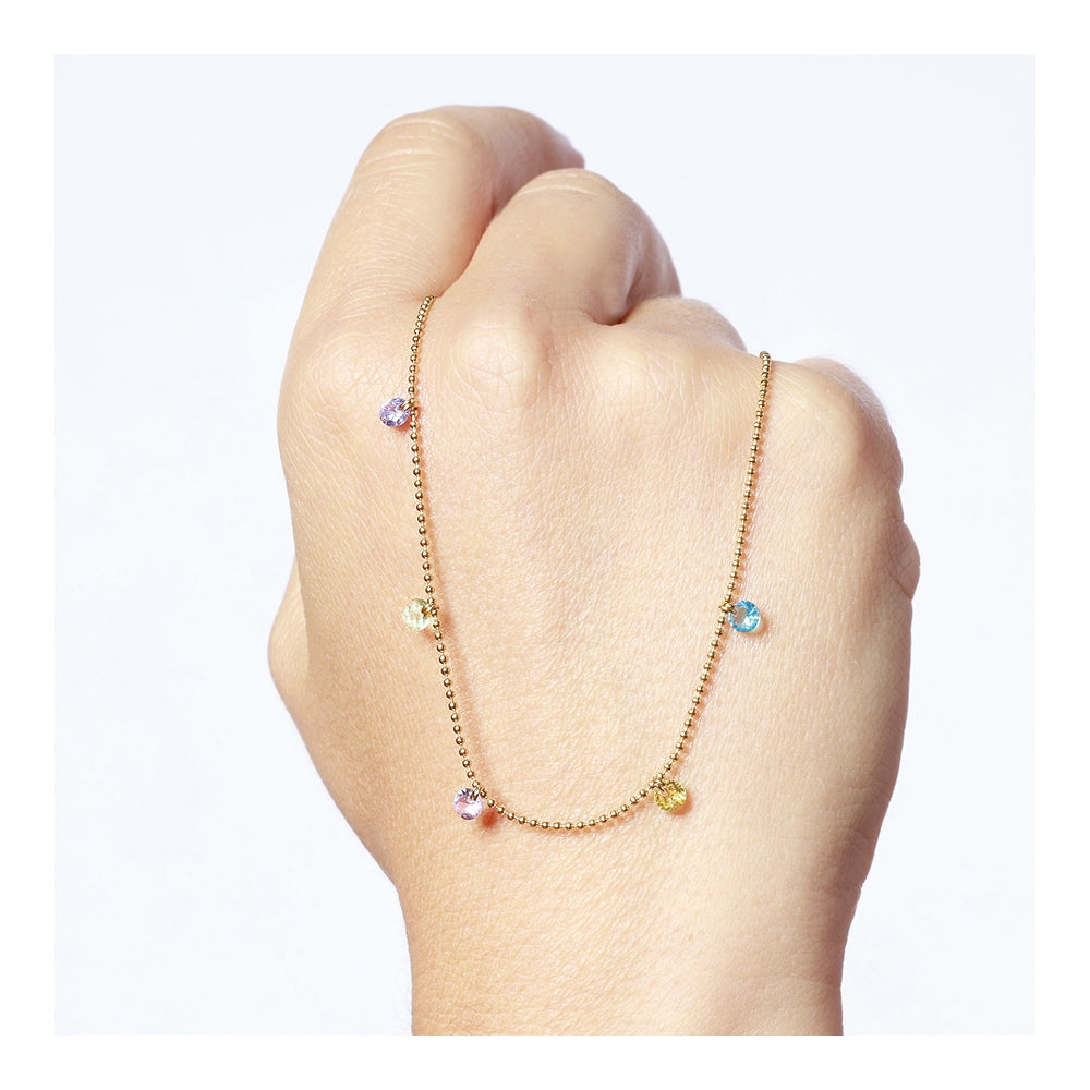 Collar Colors Acero Dorado