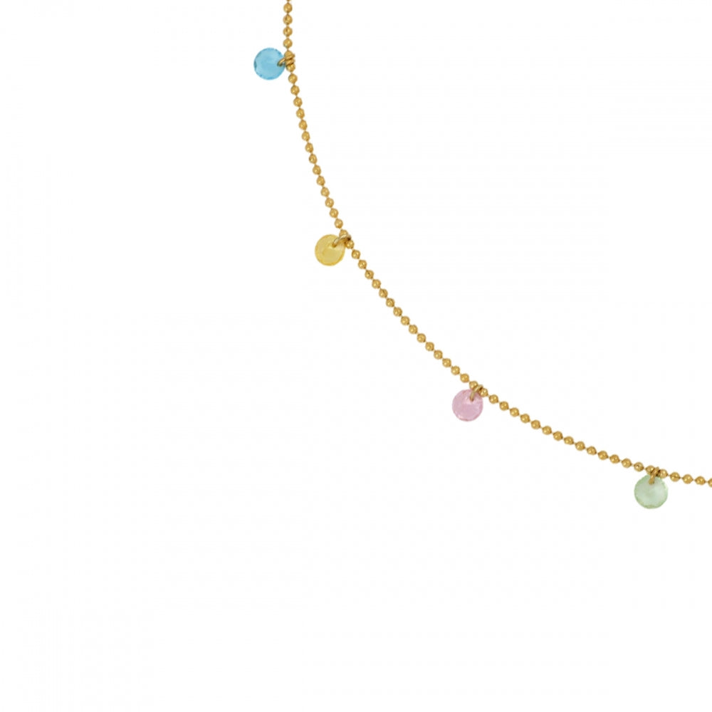 Collar Colors Acero Dorado