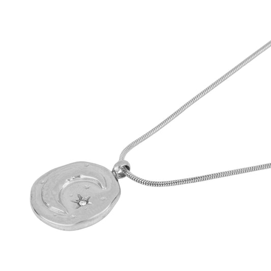 Collar Lunav con circonitas Acero