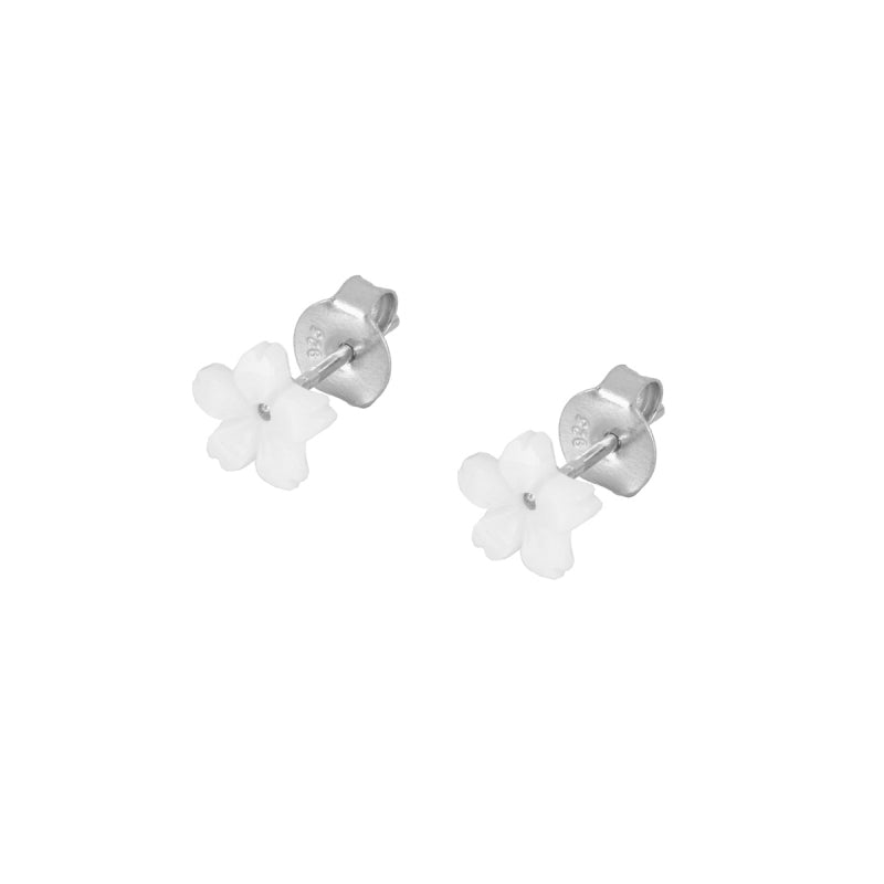 Pendientes Flor Blanca