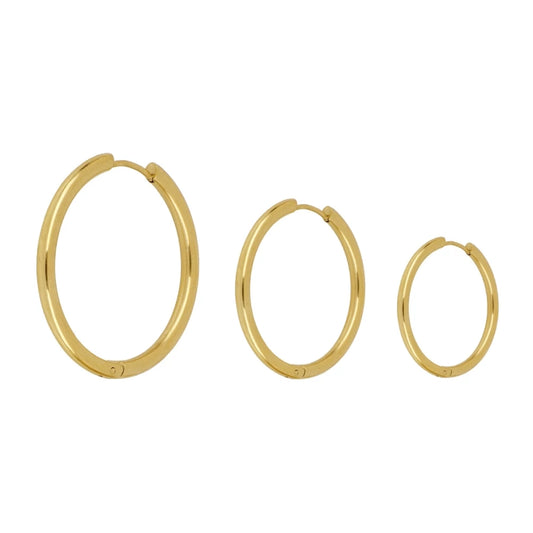 Pendientes Aretes Aro Acero