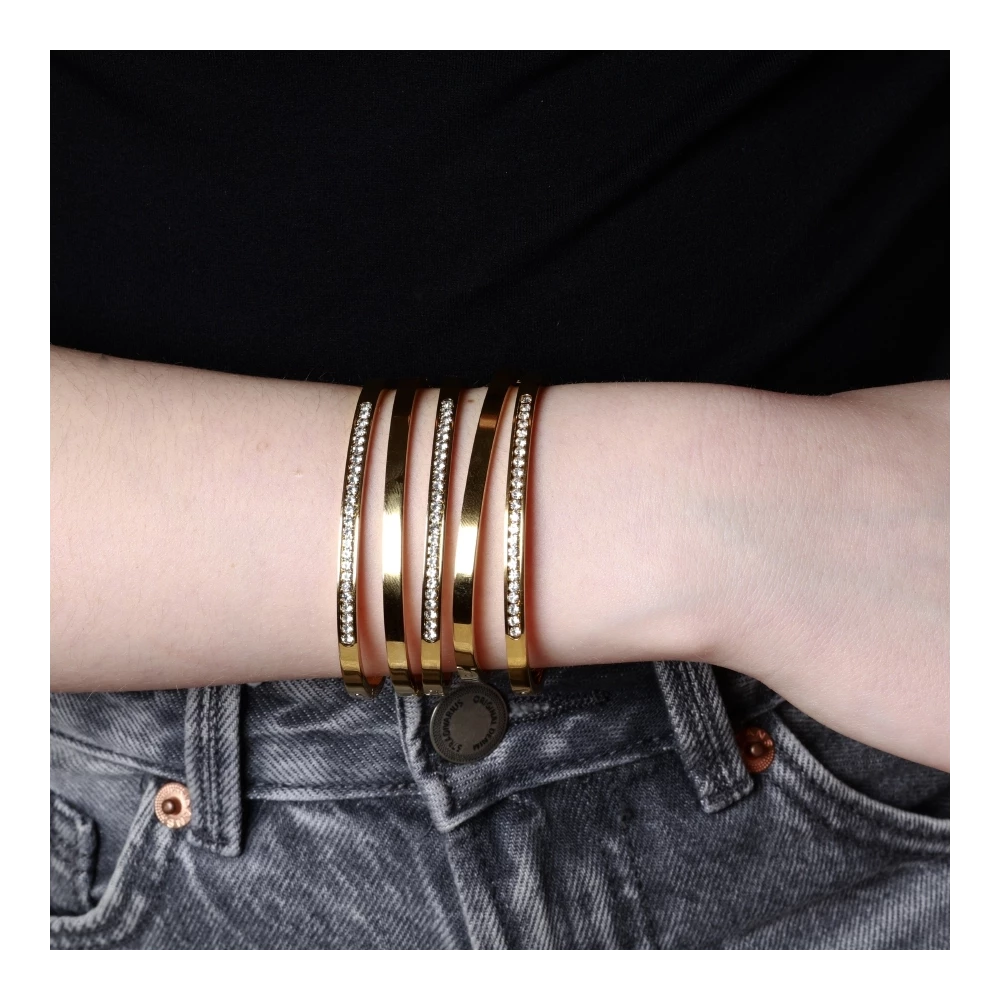 Pulsera Gloei de Acero con Circonitas