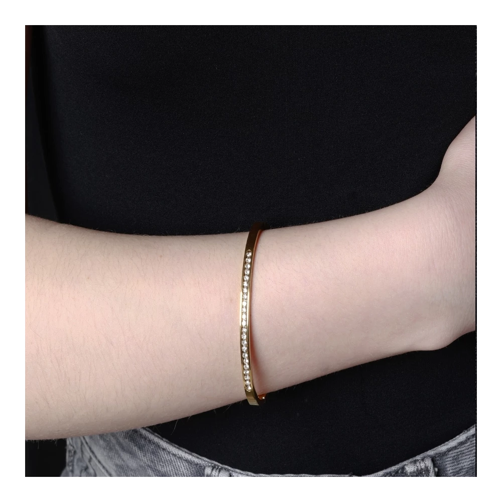 Pulsera Gloei de Acero con Circonitas