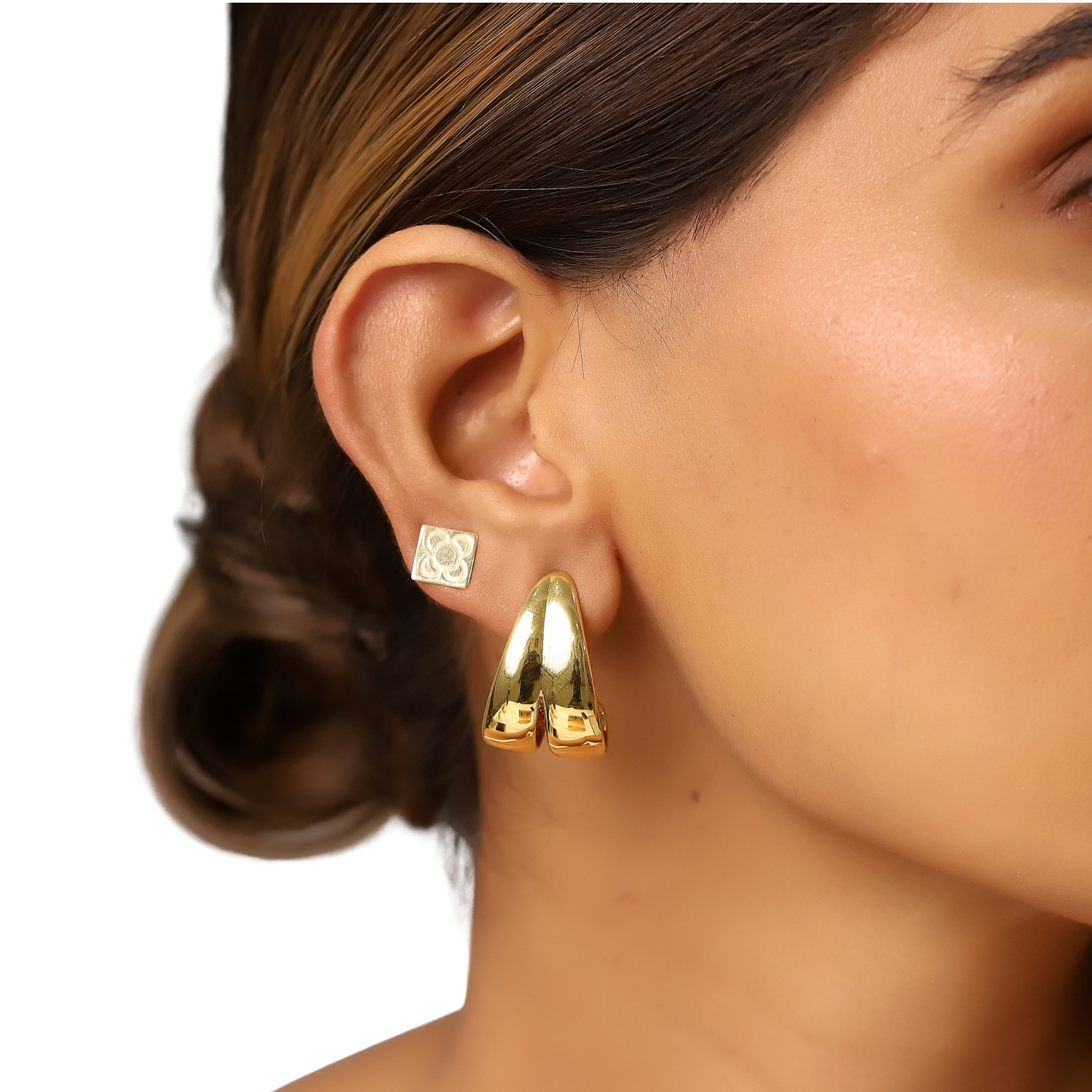 Pendientes Moet Acero