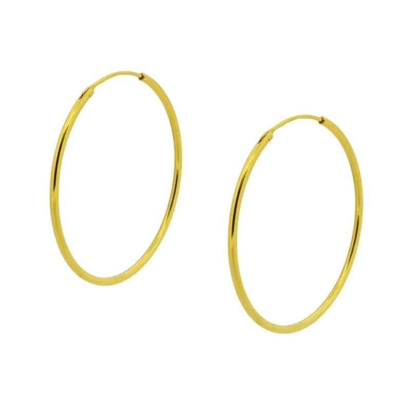 Aro de Plata Bañada en oro, Nakurushop
35x2mm