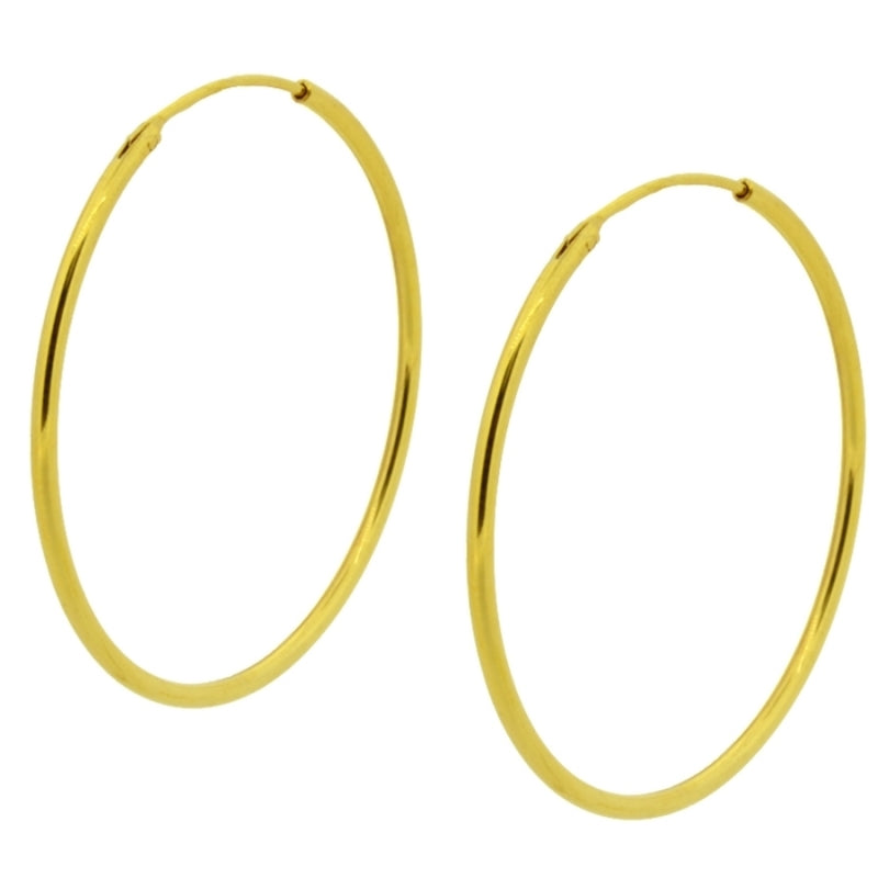 Aro de Plata Bañada en oro, Nakurushop
50x1,5mm