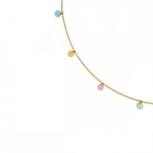 Collar Colors Acero Dorado