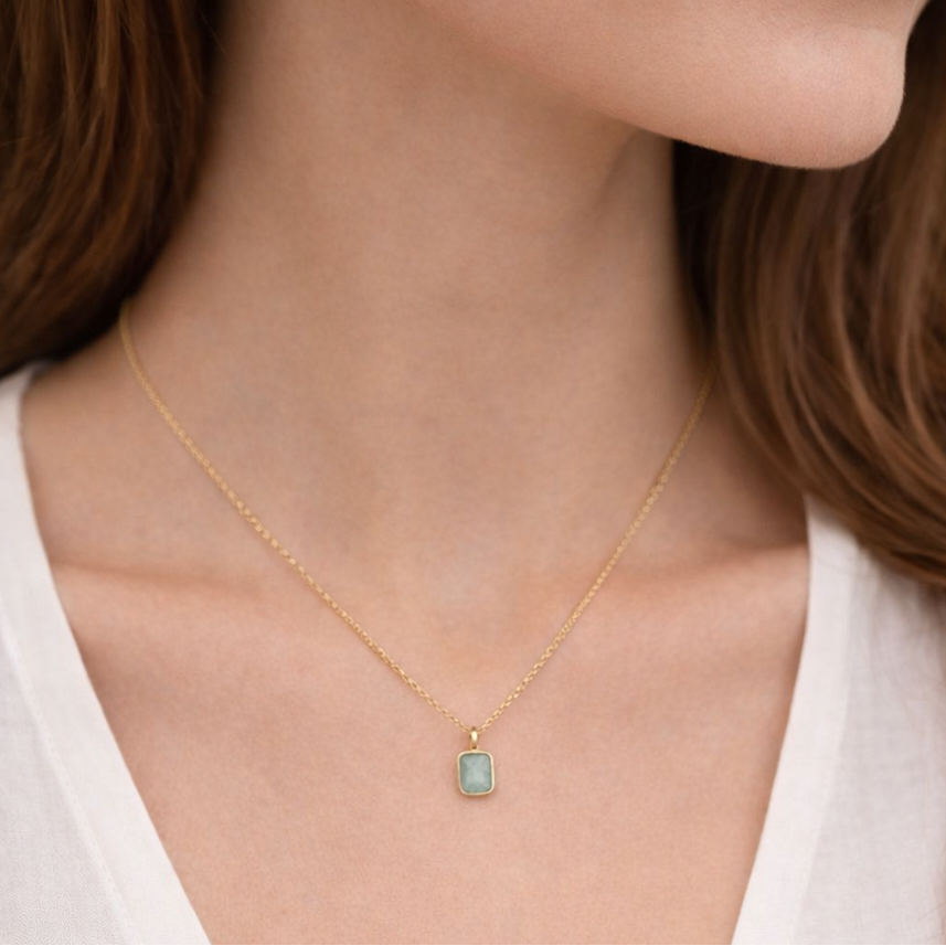Collar Klipe con Piedra Natural