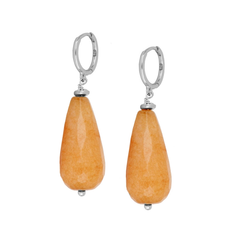 PENDIENTES AGAAT NARANJA