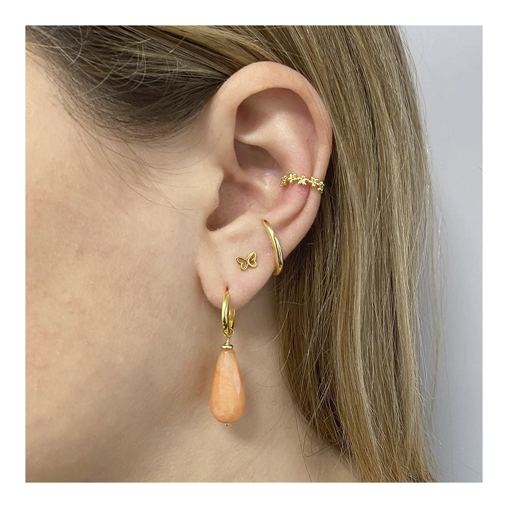 PENDIENTES AGAAT NARANJA