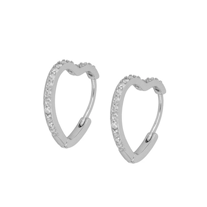 Pendientes Corao circonitas