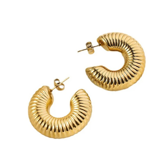 Pendientes Dudu Acero Dorado