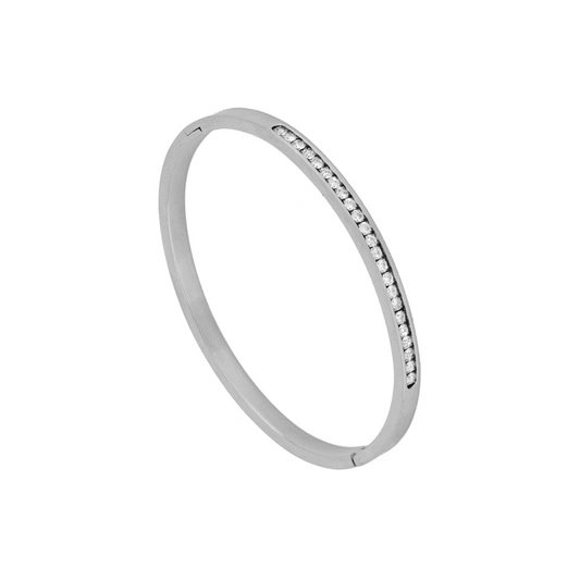 Pulsera Gloei de Acero con Circonitas