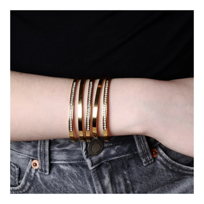 Pulsera Gloei de Acero con Circonitas