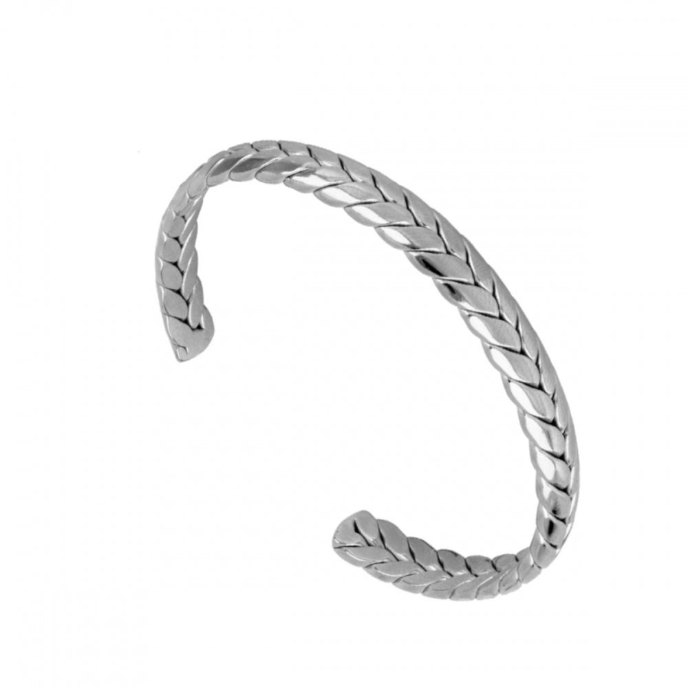 BRAZALETE TRENZ DE ACERO